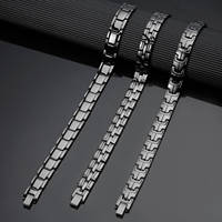 Bijoux de mode, bracelet classique en cuivre pur pour l'arthrite, plaqué noir, bracelet magnétique en cuivre pour la récupération de la fatigue