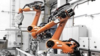 Robot articulé FORTEC KR 340 R3330 pour la manutention de matériaux lourds dans des contextes industriels, nouvelle conception