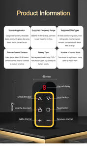 Porte roulante automatique au design moderne avec télécommande Volet roulant multifonction Contrôle de la <span class=keywords><strong>distance</strong></span> de porte Plastique facile <span class=keywords><strong>à</strong></span> visser - Product Image 5