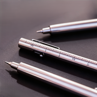 Service d'usinage CNC Injecteur en titane personnalisé de précision Stylo à boulon rapide et stylo à bille Dock avec échelle
