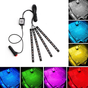 12 ánh sáng điều khiển bằng giọng nói Power On Thuốc lá nhẹ hơn nội thất ánh sáng tự động đèn Dải xe chân môi trường xung quanh ánh sáng - Product Image 4