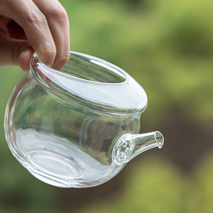 High Borosilicate Glass Teapot With Lid <b>Small</b> Size Filter Green <b>Tea</b> Brewing Set Minimalist Kung Fu <b>Tea</b> <b>Pot</b> - Product Image 2