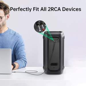 Câble audio USB-C 2 mâles RCA 1,5 m avec répartiteur pour <span class=keywords><strong>iPhone</strong></span> 16/15, Samsung S24/23, home cinéma, amplificateur DVD, haut-parleur, autoradio - Product Image 2