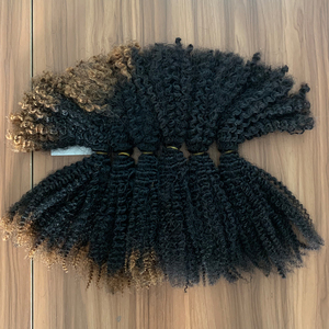 Extensions de cheveux de tressage en vrac de vague profonde naturelle vierge non traitée tresses Boho sans trame pour tresser des cheveux humains - Product Image 1