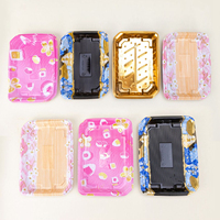 Boîte à Sushi Rectangulaire Jetable de Style Japonais Conteneur à Plat Imprimé Personnalisé Conteneur de Restaurant à Emporter Portable