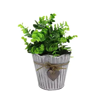 Boerderij Tuin Decor indoor Opknoping Gegalvaniseerd Zink Bloempotten Plant Stand