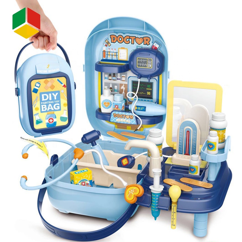 QS игрушки 2021 подарок развивающий Забавный Медицинский Набор для ролевых игр ролевые игры дети ABS Diy игровой набор «Доктор» игрушка