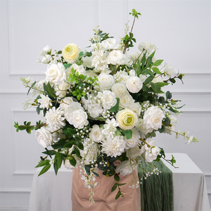Grandes boules de fleurs artificielles en soie pour centres de table de mariage, décoration de table - Product Image 1