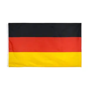 2024 grosir kustom kualitas terbaik bendera Jerman spanduk Negara sesuai pesanan bendera dengan cetakan poliester