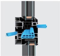 Fenêtres à battants et à bascule en aluminium Schomex avec verre double insonorisé et moustiquaire pour hôtels – Design moderne en gros