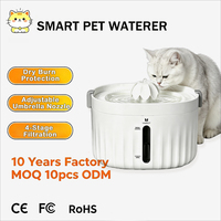 Distributeur de nourriture intelligent pour animaux de compagnie 2L avec distributeur d'eau intégré, plastique de qualité alimentaire, facile à nettoyer, utilisation en intérieur, certifié FCC/CE/RoHS pour chats et chiens
