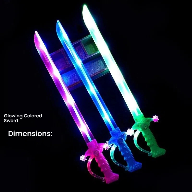 Épée de requin lumineuse colorée