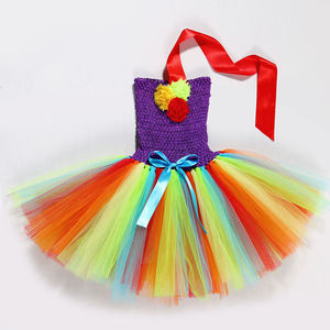 Tutus de Unicornio Arcoíris en Oferta <span class=keywords><strong>para</strong></span> Niñas <span class=keywords><strong>con</strong></span> Flores Coloridas y Cinta, <span class=keywords><strong>Disfraces</strong></span> de Princesa <span class=keywords><strong>para</strong></span> Cumpleaños, Halloween, <span class=keywords><strong>Carnaval</strong></span> y Fiestas - Product Image 2