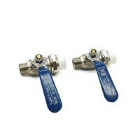Vanne à boisseau sphérique en laiton XingFu sur mesure (modèle DN20, port de 1/2 pouce) haute pression 200 psi, raccord mâle PPR manuel pour l'eau