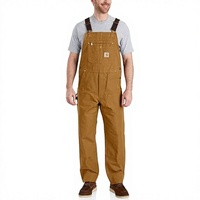 Peto de trabajo para hombre, corte holgado, de lona resistente, cómodo y versátil, para rendimiento durante todo el día, ideal para esquí, nieve y actividades al aire libre.