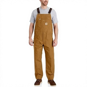 Peto de trabajo para hombre, corte holgado, de lona resistente, cómodo y versátil, para rendimiento durante todo el día, ideal para esquí, nieve y actividades al aire libre. - Product Image 1