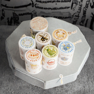 Rubans adhésifs double face imperméables à thème Porcelaine, avec support en papier et adhésif en caoutchouc activé par l'eau pour le masquage - Product Image 2