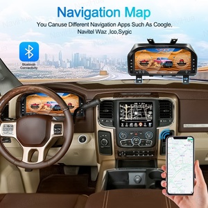 NaviHua 12.3 Inch System Virtual Display Digital Instrument Cluster Replacement <b>Speedometer</b> Dashboard <b>for</b> Dodge RAM 2013 2018 - Product Image 4