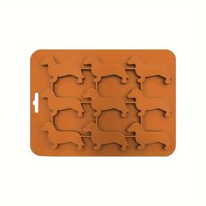 Teckels antiadhésifs Silicone chien forme moule bac à glaçons bonbons <span class=keywords><strong>chocolat</strong></span> Pet traiter Silicone tapis de cuisson plateau - Product Image 3