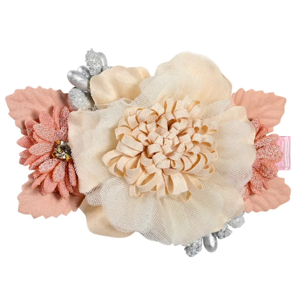 2023 Rts 3 Stks/set Bloemen Haar Clips Voor Haar Vrouwen Boho Haarspelden Kunstmatige Bloem Haarspeldjes Strikken Baby Haar Accessoires Bruid haarspeldjes