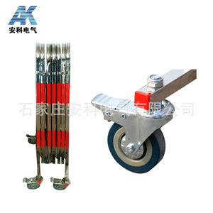 Grille de protection temporaire amovible télescopique flexible en acier inoxydable, barrière de sécurité mobile pour balcon, extérieur, villa - Product Image 3