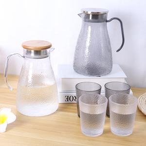 Bouilloire anti-chute Pc ménage grande capacité tasse eau froide tasse théière et bouilloire ensemble cruche d'eau en <span class=keywords><strong>verre</strong></span> avec ensemble de tasses - Product Image 2