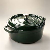 Cocotte en fonte Tefal Air Dutch Oven 24 cm, capacité 4,7 L, légère, revêtement céramique sûr, couvercle anti-condensation, compatible lave-vaisselle et four