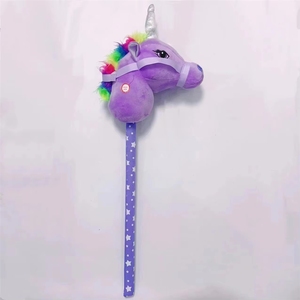 Hot <strong>Sale</strong> Unicorn <strong>Hobby</strong> <strong>Horse</strong> Ride on Stick Head Plush Toy 70cm with <strong>Horse</strong> Sounds - Product Image 4