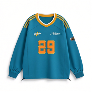 Sudadera Personalizada con Gráficos Tejidos, Resistente al Viento, con Logotipo y Número Impresos, de Alta Calidad, con Cordón Ajustable en el Bajo, para Jóvenes a la Moda - Product Image 5