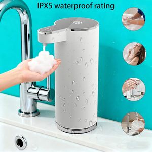 Luxury New 304 Stainless Steel Automatic Soap Dispenser 350ml Wall <b>Mount</b> Electric Foam Dish Soap Dispenser for Bathroom Kitchen - Product Image 3