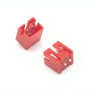 Connecteur à broches pour wafer, pas de 2,0 mm, droit, 2P, rouge, emballage en bobine, matériau PA46 - Product Image 1