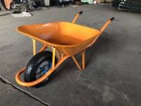 WB6400 Meilleure vente, modèle français, brouette avec capacité de charge de 160 kg, 65 L, roue pneumatique de 4,00-8 pouces