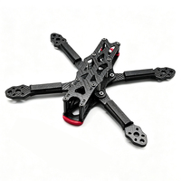 Rangka Drone FPV Balap Serat Karbon Rangka Drone FPV Kustom 225mm Kit Rangka Quadcopter Serat Karbon