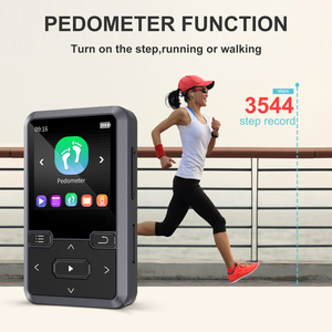เครื่องเล่น MP3 หน้าจอ TFT ขนาด 1.5 นิ้ว แบบหนีบติดเสื้อ ผลิตตามสั่งจากโรงงาน พร้อมบลูทูธ วิทยุ FM เครื่องบันทึกเสียง หน่วยความจำ 32GB อุปกรณ์ฟังเพลงสำหรับออกกำลังกาย - Product Image 4