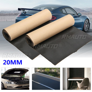Tapis isolant phonique et thermique en mousse d'aluminium argenté et noir 10mm 6mm pour pare-feu de voiture - Product Image 2