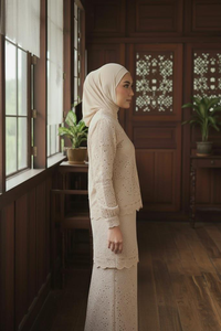 Vêtements Kurung modernes, modestes, pour soirée/formelle, en fibre de polyester respirante, sans repassage, en stock, mode malaisienne, vente rapide - Product Image 2