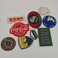 Patch en caoutchouc brodé 3D en PVC souple de qualité supérieure avec logo, à coller au fer, pour vêtements, jeans, chapeaux