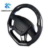 Volant de voiture en fibre de carbone avec LED pour Skoda Karoq Octavia Mk3 Vrs 2 3 Mk4 Vrs Superb Kodiaq rs Rapid yeti 2020