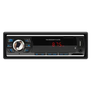 Reproductor MP3 para coche, dispositivo con radio FM, BT, AUX, USB, SD, tarjeta TF, mando a distancia, 1 din, en tablero, proveedor de China