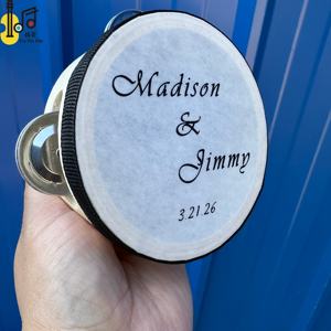 <span class=keywords><strong>Pandereta</strong></span> de diseño personal para fiestas de bodas, KTV respetuoso con el medio ambiente, venta al por mayor, celebración de <span class=keywords><strong>Navidad</strong></span>, tambor de 4 pulgadas a la venta - Product Image 6