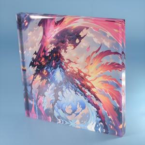 Han xin QuickSand Bracket dày trong suốt flash chất lỏng gạch tự làm in ấn hình ảnh hoạt hình quà tặng <span class=keywords><strong>Acrylic</strong></span> khối tùy chỉnh - Product Image 3