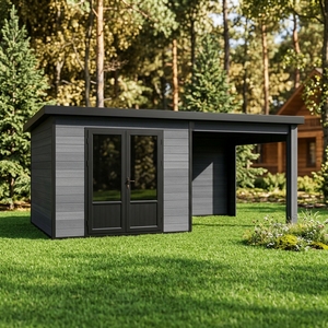 Abri de jardin <span class=keywords><strong>préfabriqué</strong></span> en WPC série D, maisons modernes en <span class=keywords><strong>bois</strong></span>, chambre, appartement, atelier, entrepôt, <span class=keywords><strong>garage</strong></span> - Product Image 3