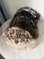 Gorro Ruso de Piel Sintética para Mujer, Extra Cálido para Invierno, con Parte Superior Redonda y Felpuda, Resistente al Viento, para Exteriores