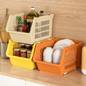 Panier de rangement empilable multi-niveaux en PP pour cuisine, chambre, salon – Organiseur pour légumes, fruits, jouets, collations – 5 étages - Product Image 3