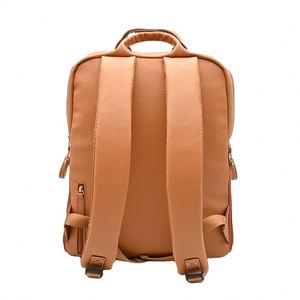 Sacs à dos pour appareil photo reflex numérique en cuir vegan marron de haute qualité, fabriqués en usine BSCI, personnalisés et luxueux, pour la photographie - Product Image 2