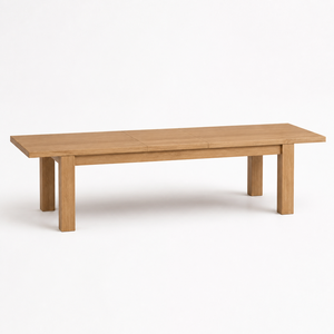 Ensemble de meubles de patio de luxe pour jardin extérieur, ensemble de meubles en teck, table à manger rectangulaire en chêne - Product Image 1