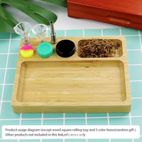 Accessoires de cuisine antidérapants, plateau en bambou pour hôtel, café, gâteaux, plateau roulant en bois, rangement pour tabac