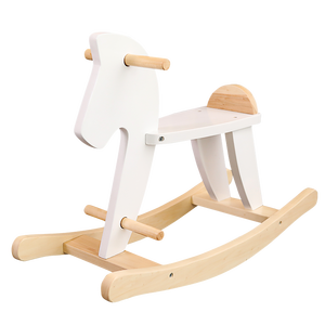 Caballito Mecedor de Madera para Niños, Estilo Europeo, Juguetes Mecedoros para Niños - Product Image 1