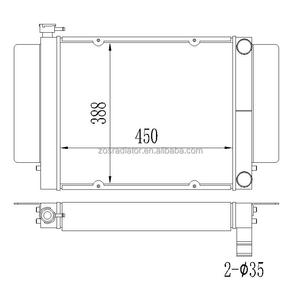หม้อน้ำอลูมิเนียมสำหรับ <span class=keywords><strong>Mazda</strong></span> RX2 RX3 <span class=keywords><strong>RX4</strong></span> RX5 S1 S2 1969-1983 - Product Image 2