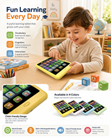 Tablette éducative pour enfants XDT, histoires éducatives, écran tactile interactif, veilleuse, corps en ABS sûr, jouet d'apprentissage rechargeable